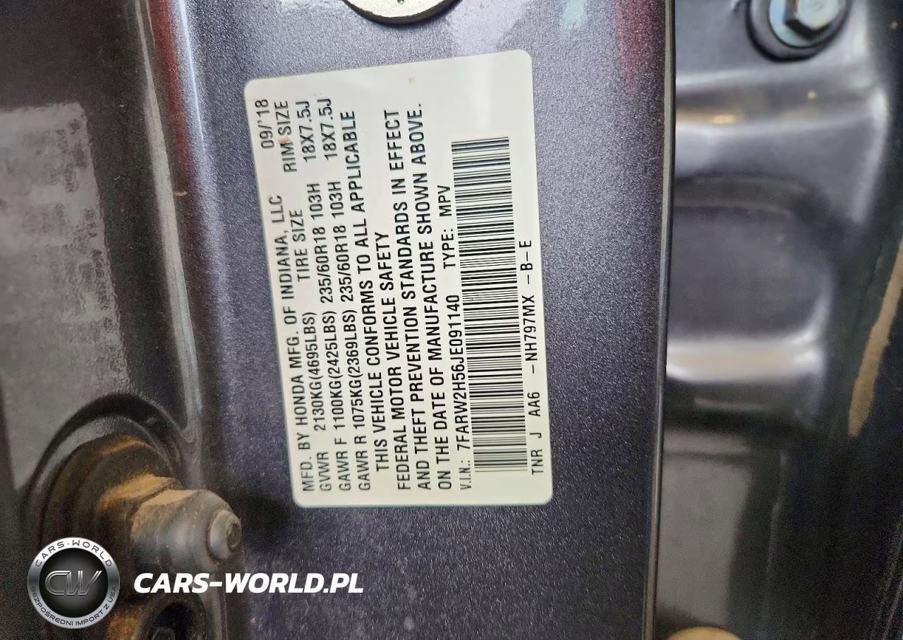 2018 Honda Cr-V Ex VIN:7FARW2H56JE091140 - 13