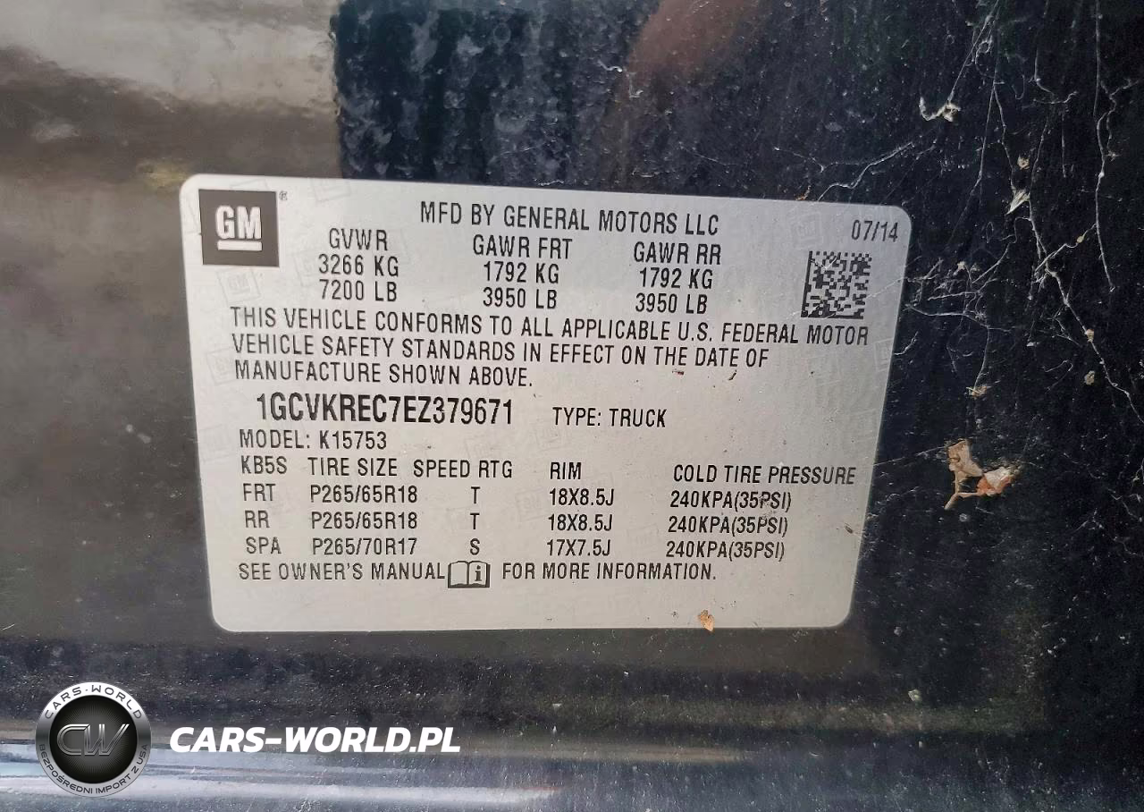 2014 Chevrolet Silverado K1500 Lt VIN:1GCVKREC7EZ379671 - 12