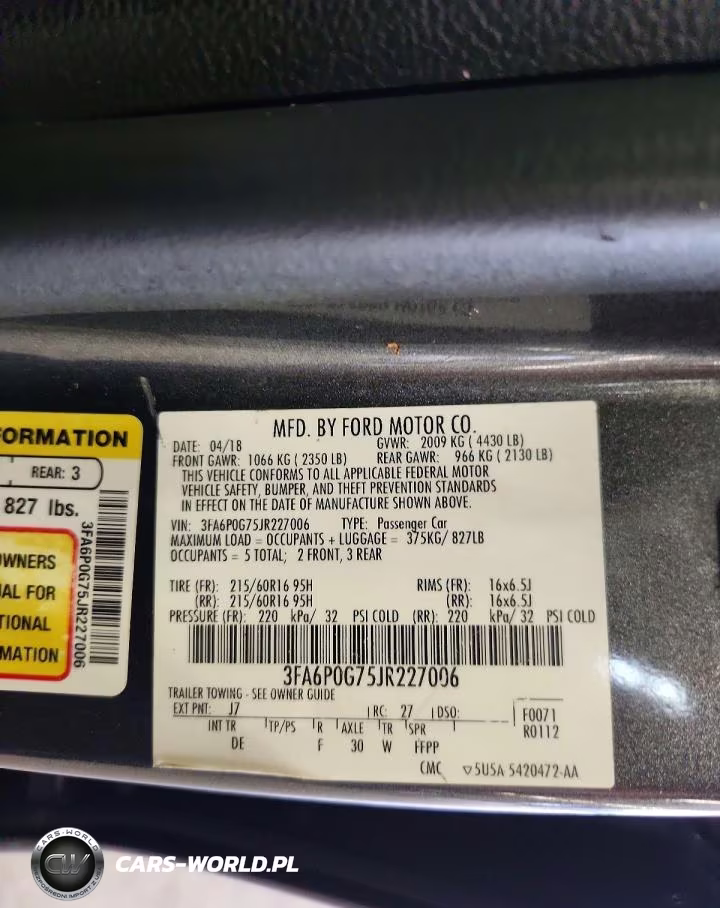 2018 Ford Fusion S VIN:3FA6P0G75JR227006 - 12