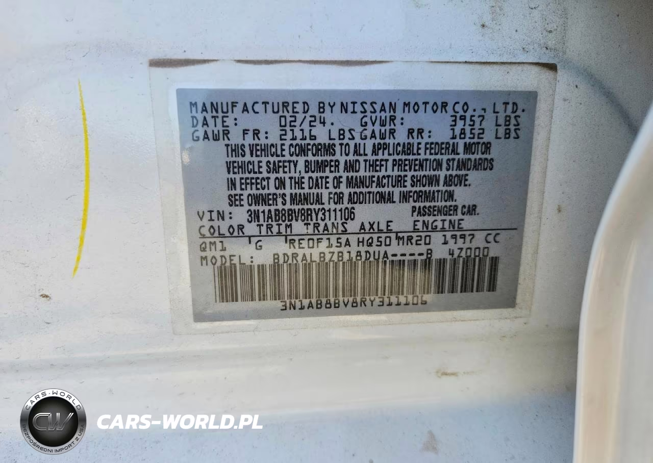 2024 Nissan Sentra S VIN:3N1AB8BV8RY311106 - 12