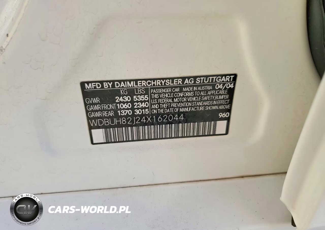 2004 Mercedes-Benz E 320 4Matic VIN:WDBUH82J24X162044 - 13