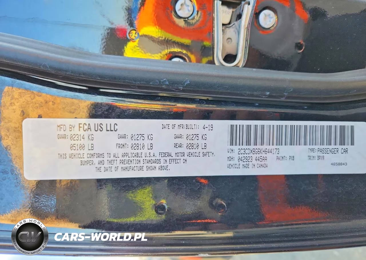 2019 Dodge Charger Sxt VIN:2C3CDXBG6KH644173 - 12