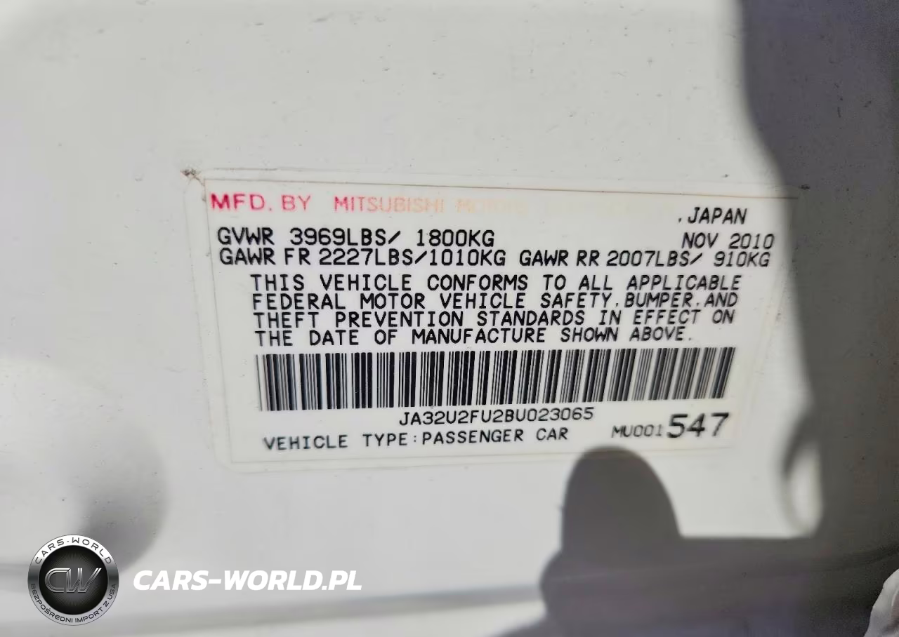 2011 Mitsubishi Lancer Es-Es Sport VIN:JA32U2FU2BU023065 - 12