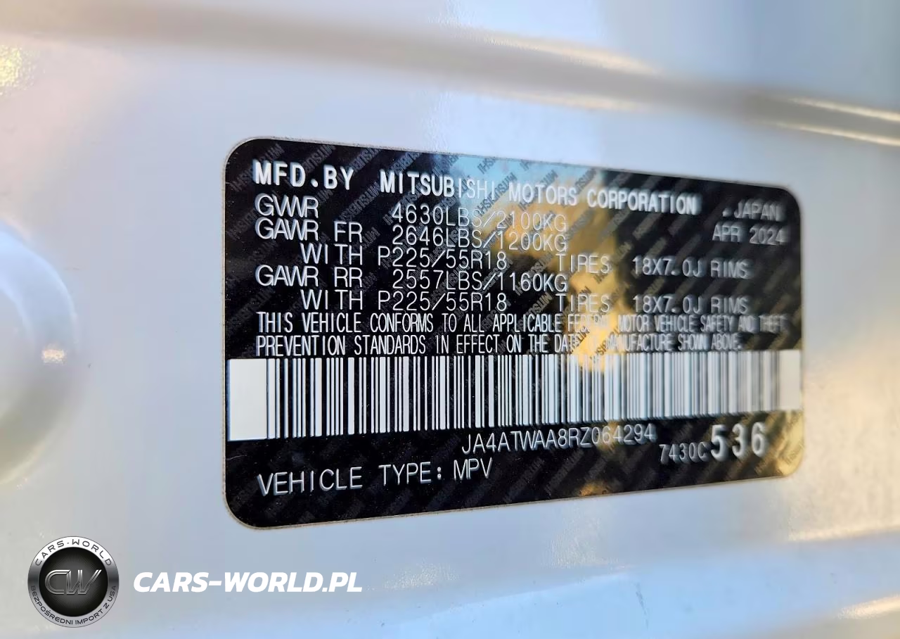 2024 Mitsubishi Eclipse Cross Se VIN:JA4ATWAA8RZ064294 - 14