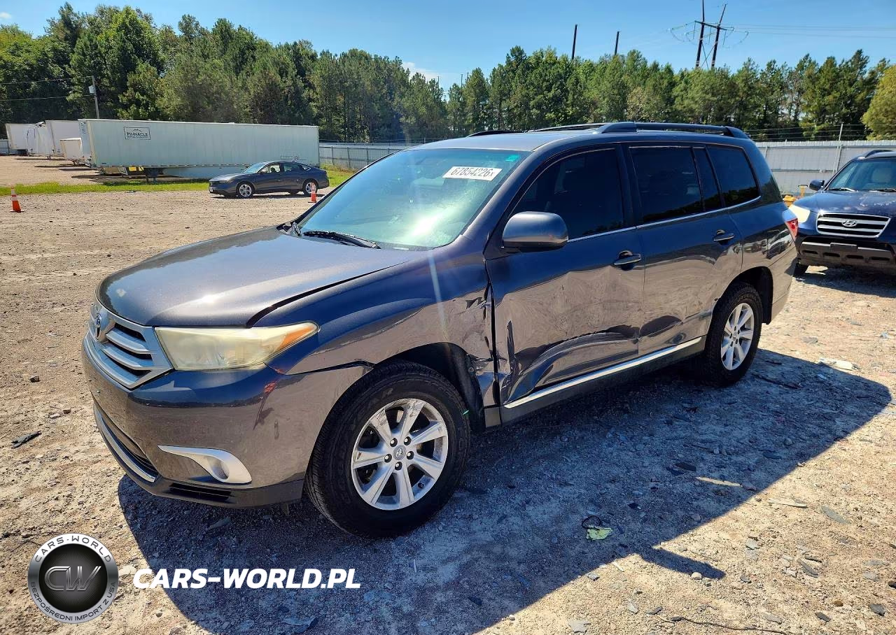 2012 Toyota Highlander Se VIN:5TDBK3EH6CS147377 - 1