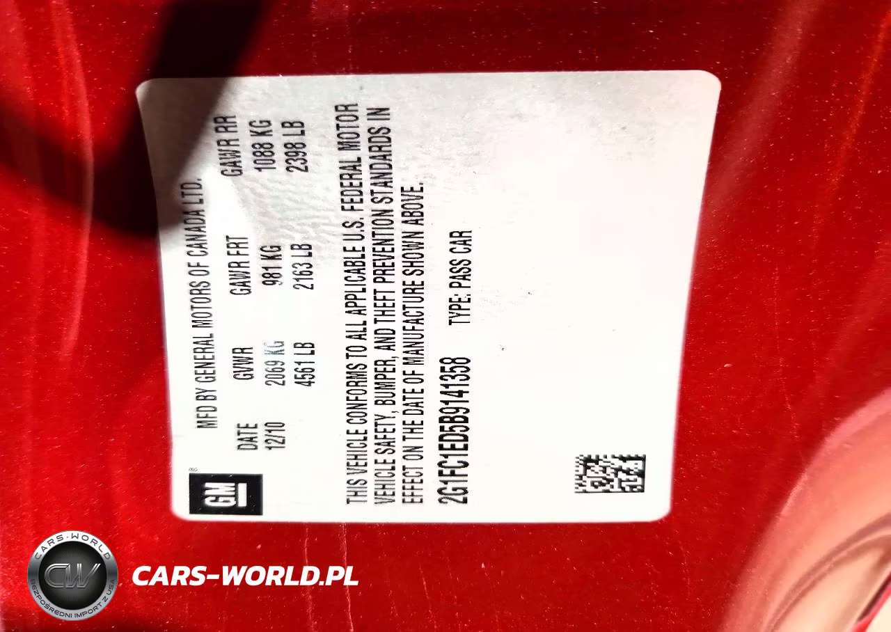 2011 Chevrolet Camaro Lt VIN:2G1FC1ED5B9141358 - 13