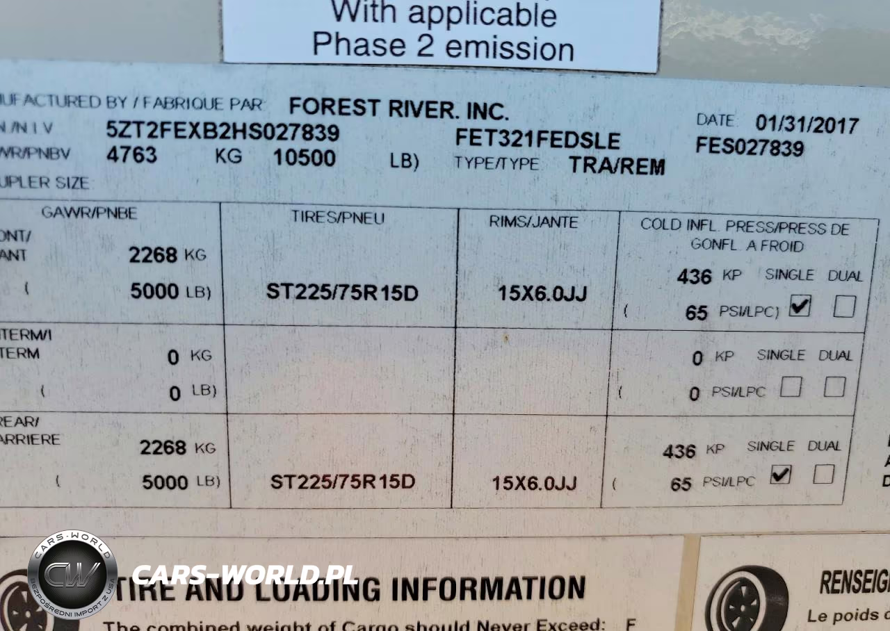 2017 Forest River Freedom Express Camper VIN:5ZT2FEXB2HS027839 - 10
