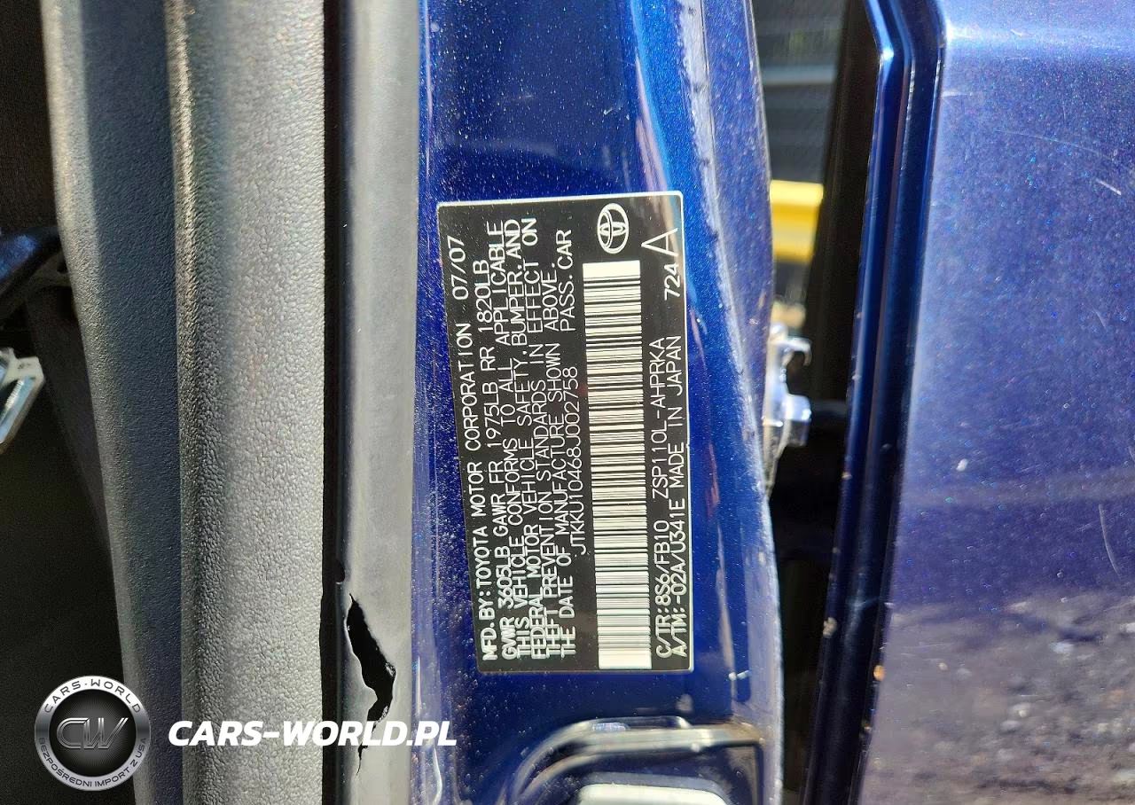 2008 Scion Xd Base VIN:JTKKU10468J002758 - 12