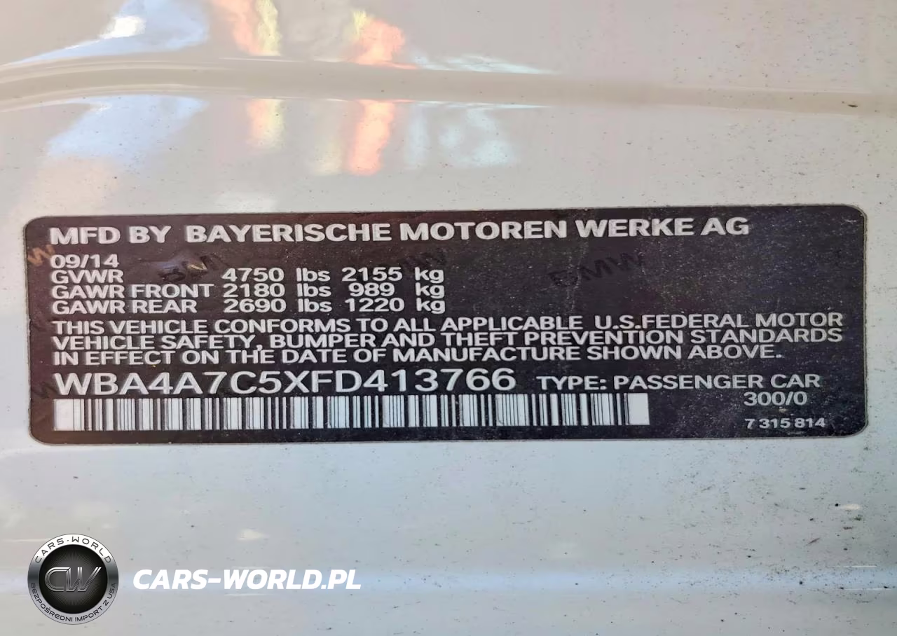2015 BMW 428 Xi Gran Coupe VIN:WBA4A7C5XFD413766 - 12
