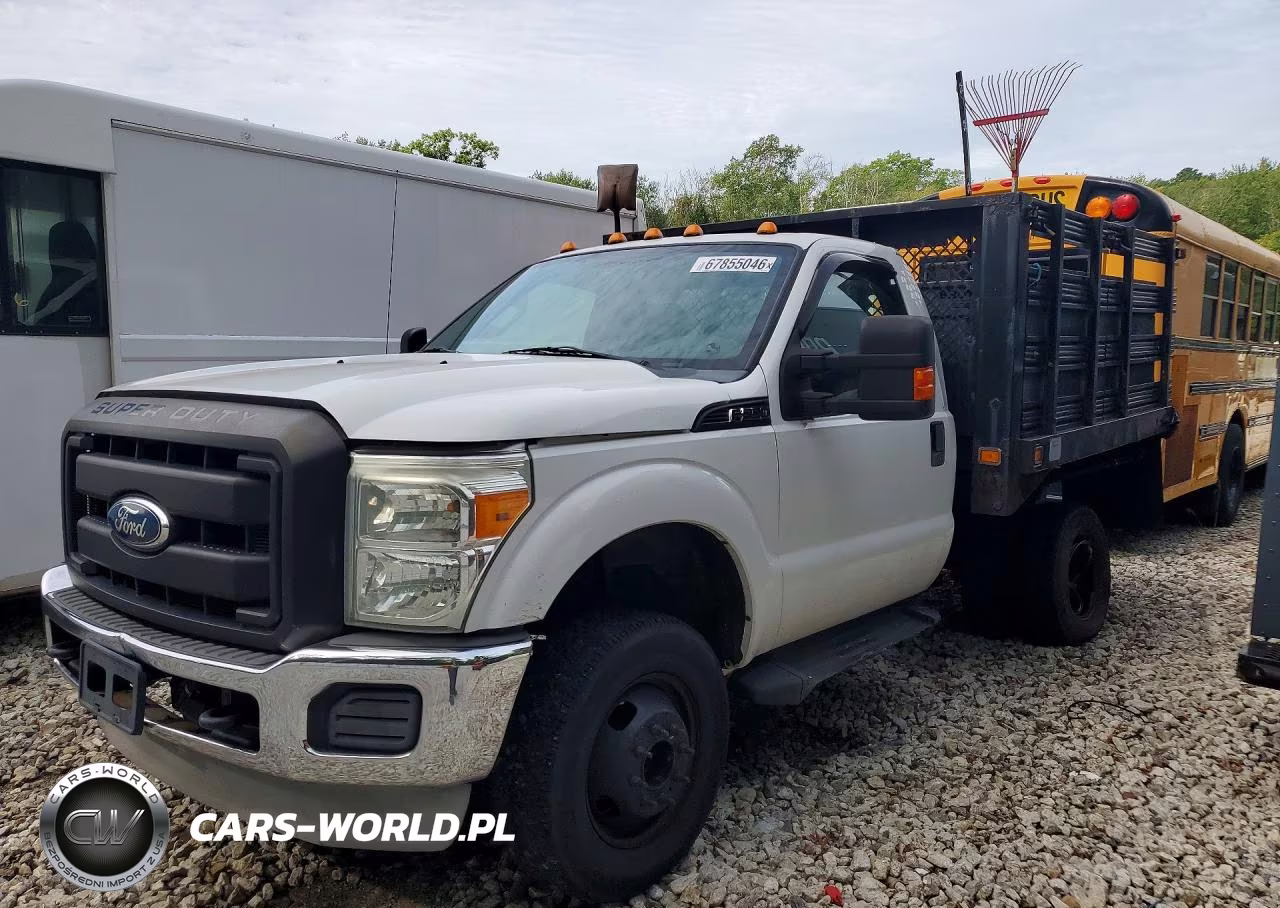 2011 Ford F350 Super Duty Dump Flatbed Truck VIN:1FDRF3H66BEB44296 - 1