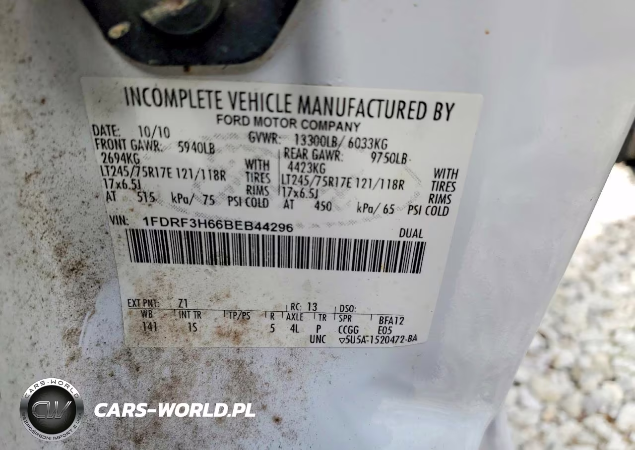 2011 Ford F350 Super Duty Dump Flatbed Truck VIN:1FDRF3H66BEB44296 - 12