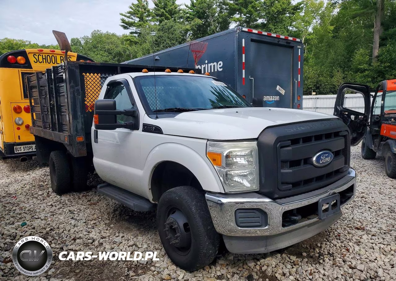 2011 Ford F350 Super Duty Dump Flatbed Truck VIN:1FDRF3H66BEB44296 - 4