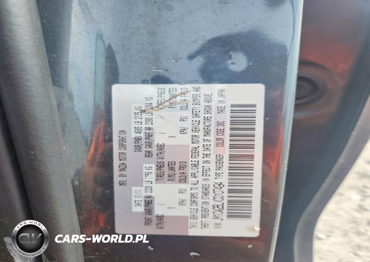 2012 Mazda 5 VIN:JM1CW2BLXC0107494 - 13