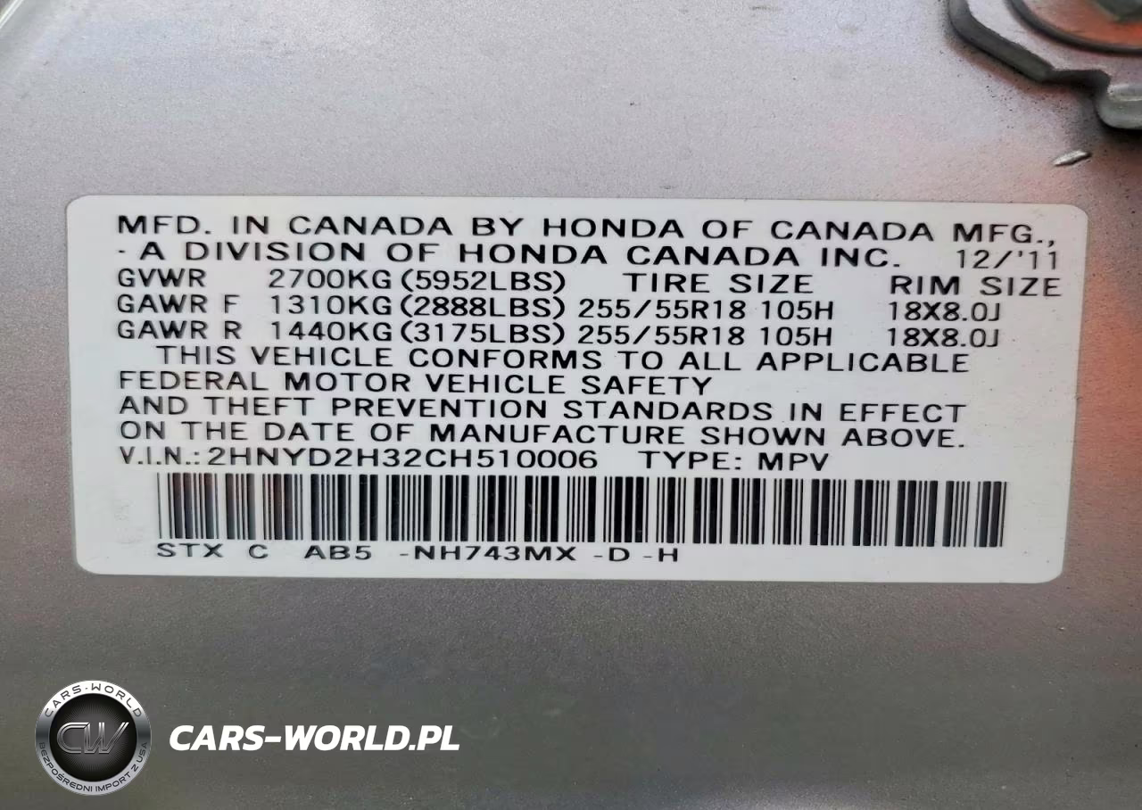 2012 Acura Mdx Technology VIN:2HNYD2H32CH510006 - 14