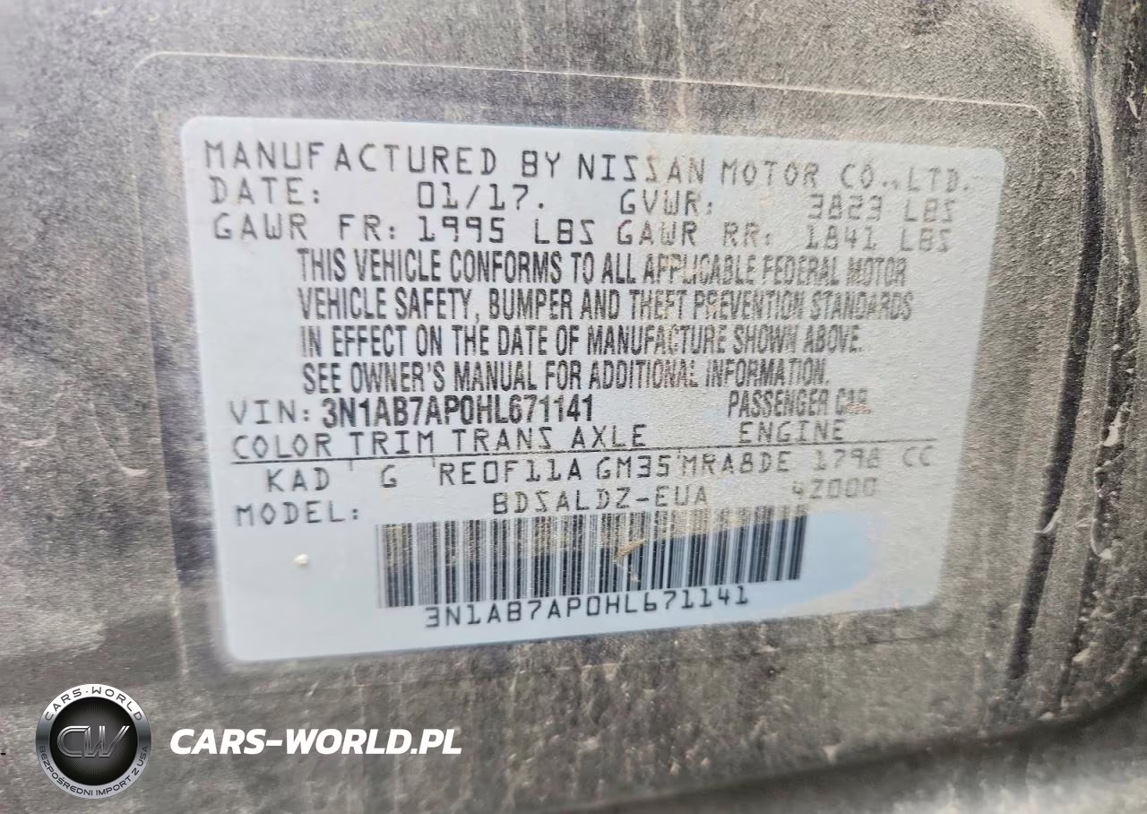2017 Nissan Sentra Sv VIN:3N1AB7AP0HL671141 - 12