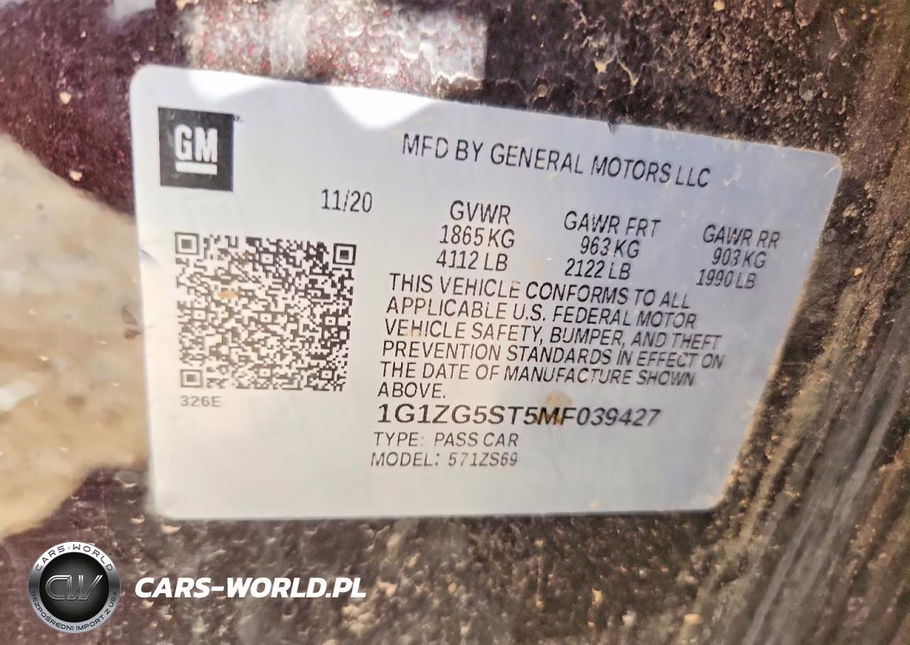 2021 Chevrolet Malibu Rs VIN:1G1ZG5ST5MF039427 - 13