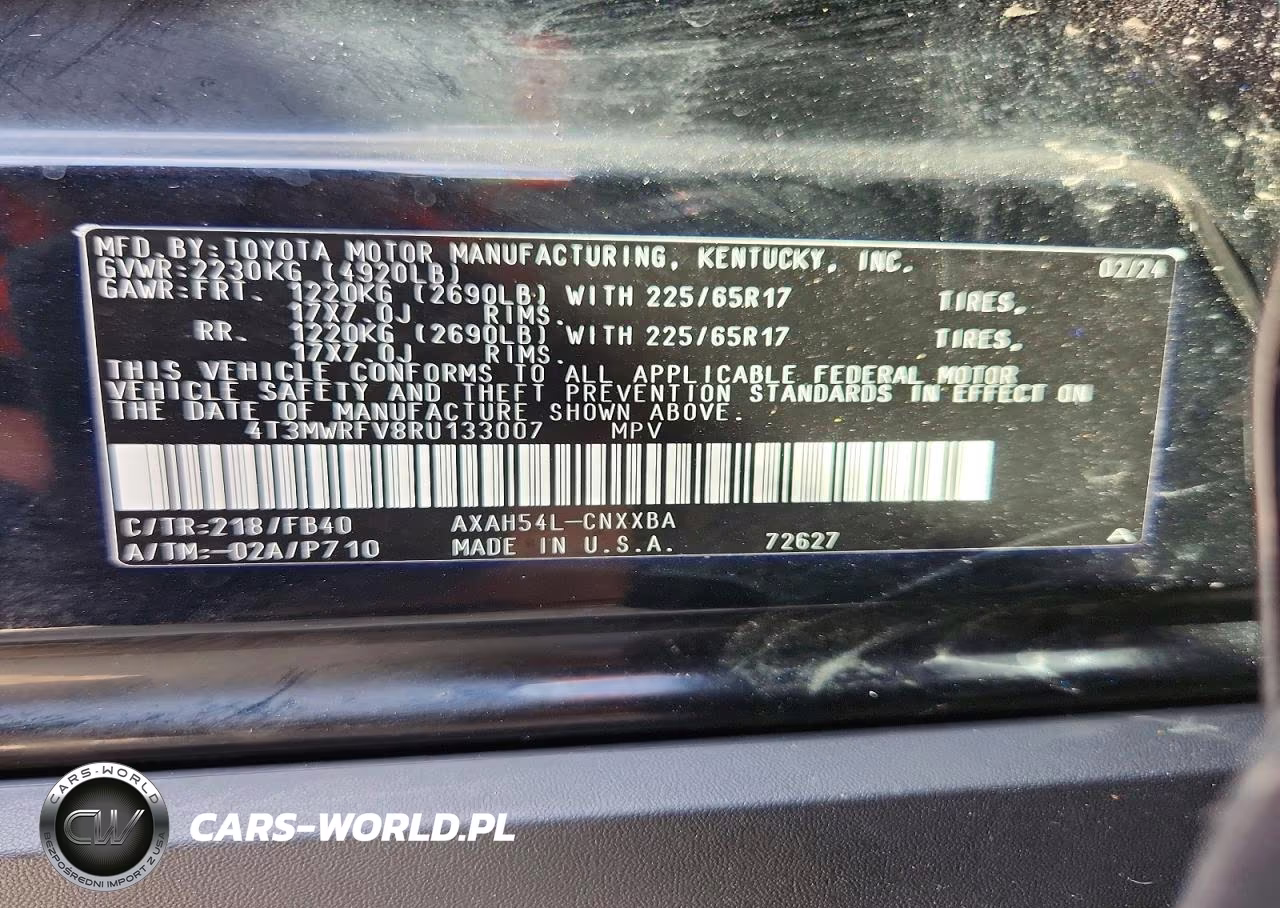 2024 Toyota Rav4 Le VIN:4T3MWRFV8RU133007 - 13