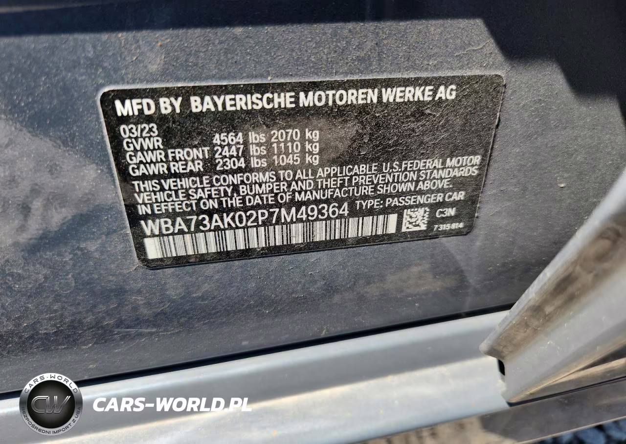 2023 BMW 228Xi VIN:WBA73AK02P7M49364 - 13