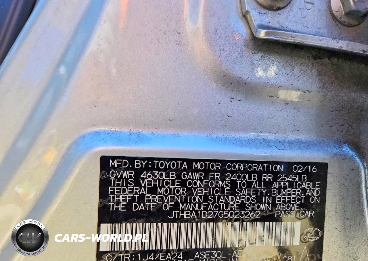 2016 Lexus Is 200T VIN:JTHBA1D27G5023262 - 13