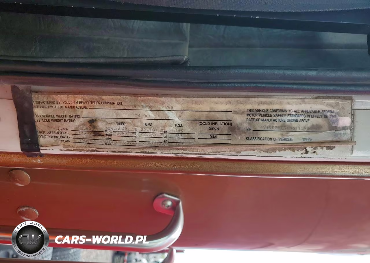 1989 White-GMC Aero Wca VIN:4V1VDBME5KN611290 - 11