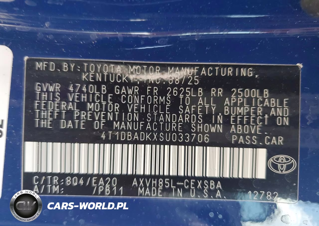2025 Toyota Camry Se VIN:4T1DBADKXSU033706 - 12