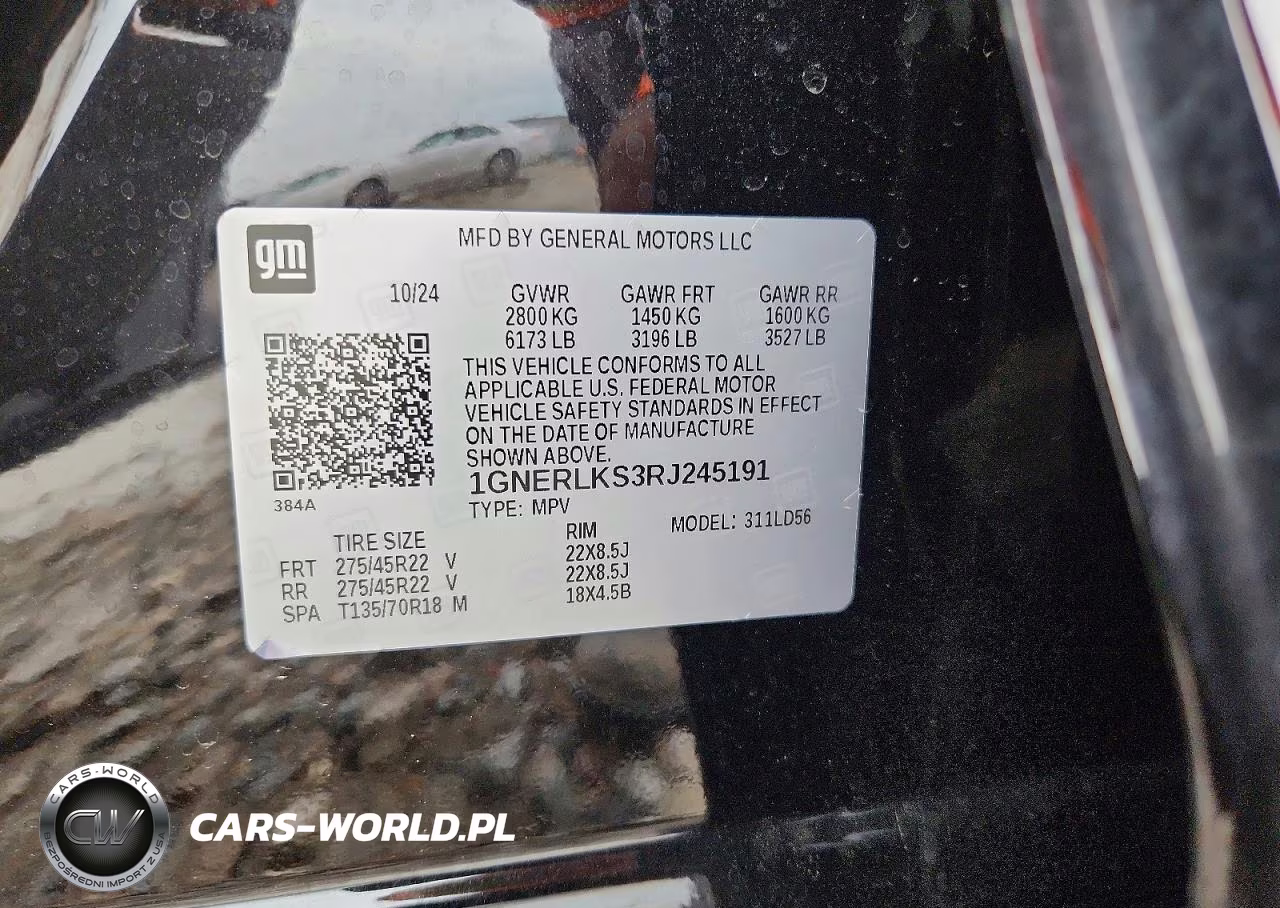 2024 Chevrolet Traverse Rs VIN:1GNERLKS3RJ245191 - 13
