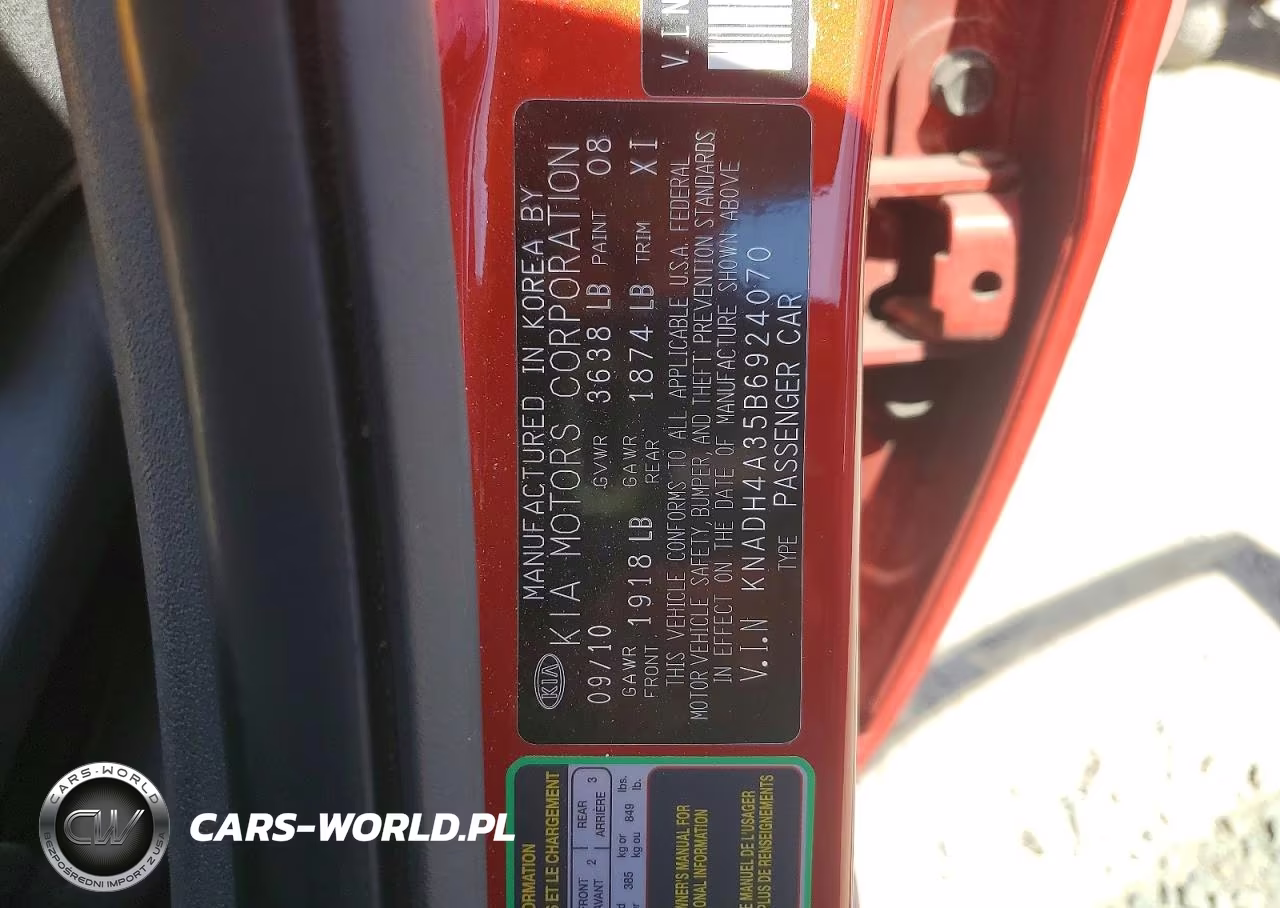 2011 Kia Rio Lx VIN:KNADH4A35B6924070 - 12