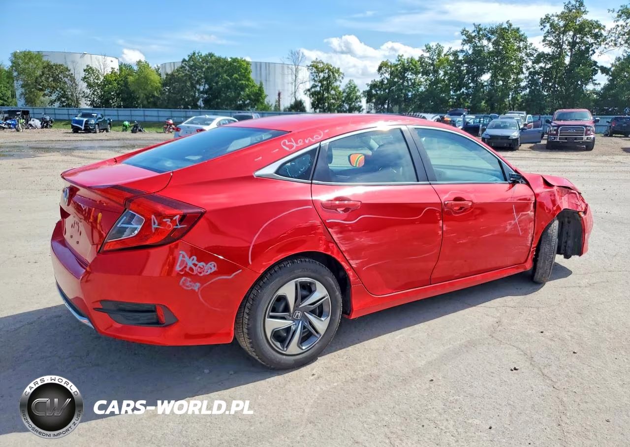 2020 Honda Civic Lx VIN:2HGFC2F6XLH595093 - 3