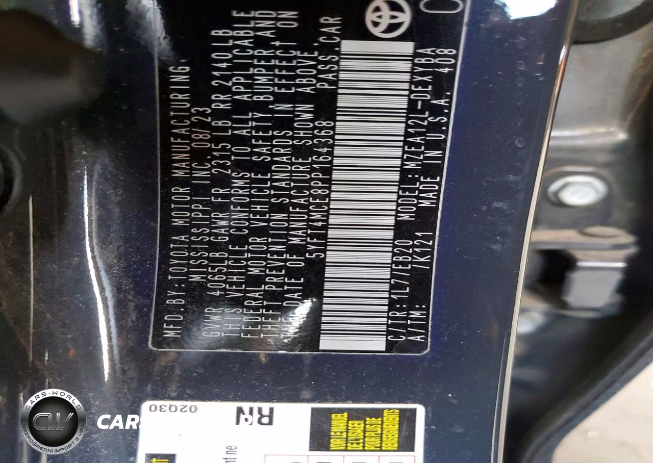 2023 Toyota Corolla Xse VIN:5YFT4MCE8PP164368 - 12