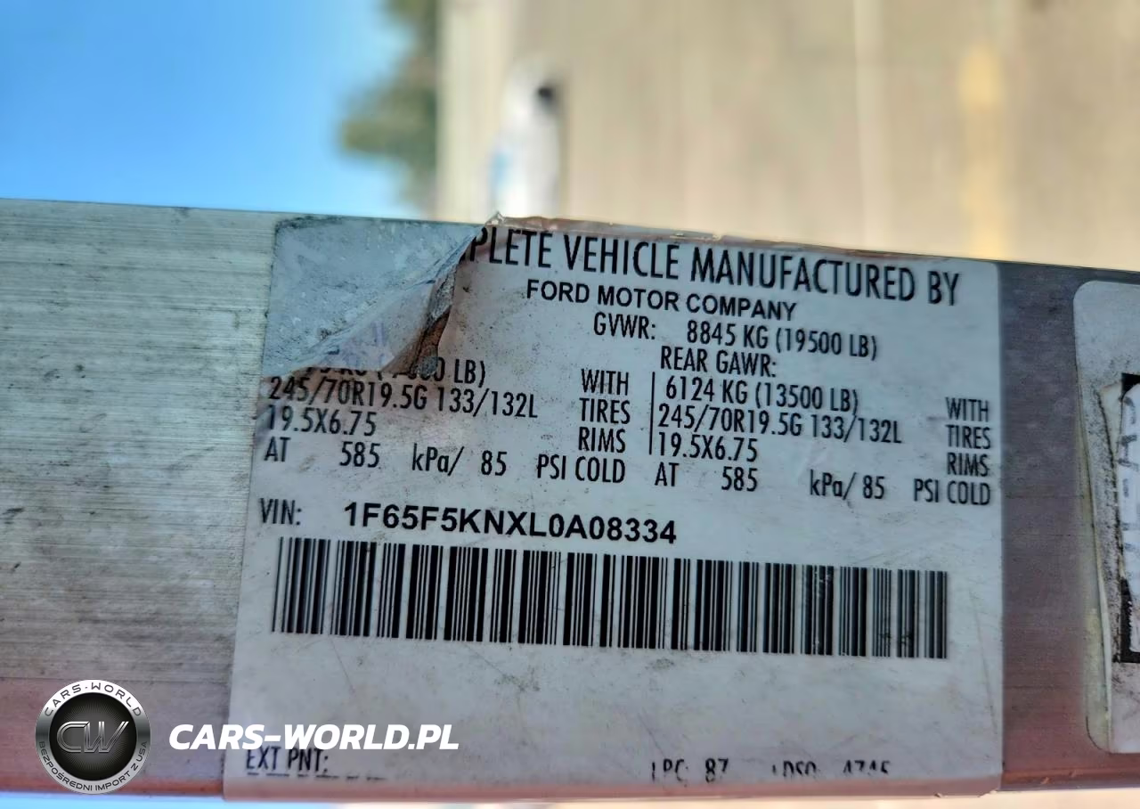 2020 Ford F59 Delivery Truck VIN:1F65F5KNXL0A08334 - 13