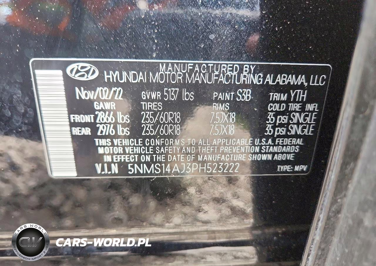 2023 Hyundai Santa Fe Se VIN:5NMS14AJ3PH523222 - 12