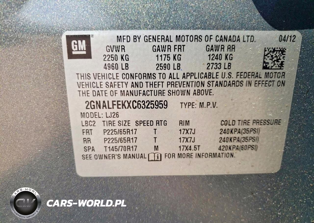 2012 Chevrolet Equinox Ltz VIN:2GNALFEKXC6325959 - 13