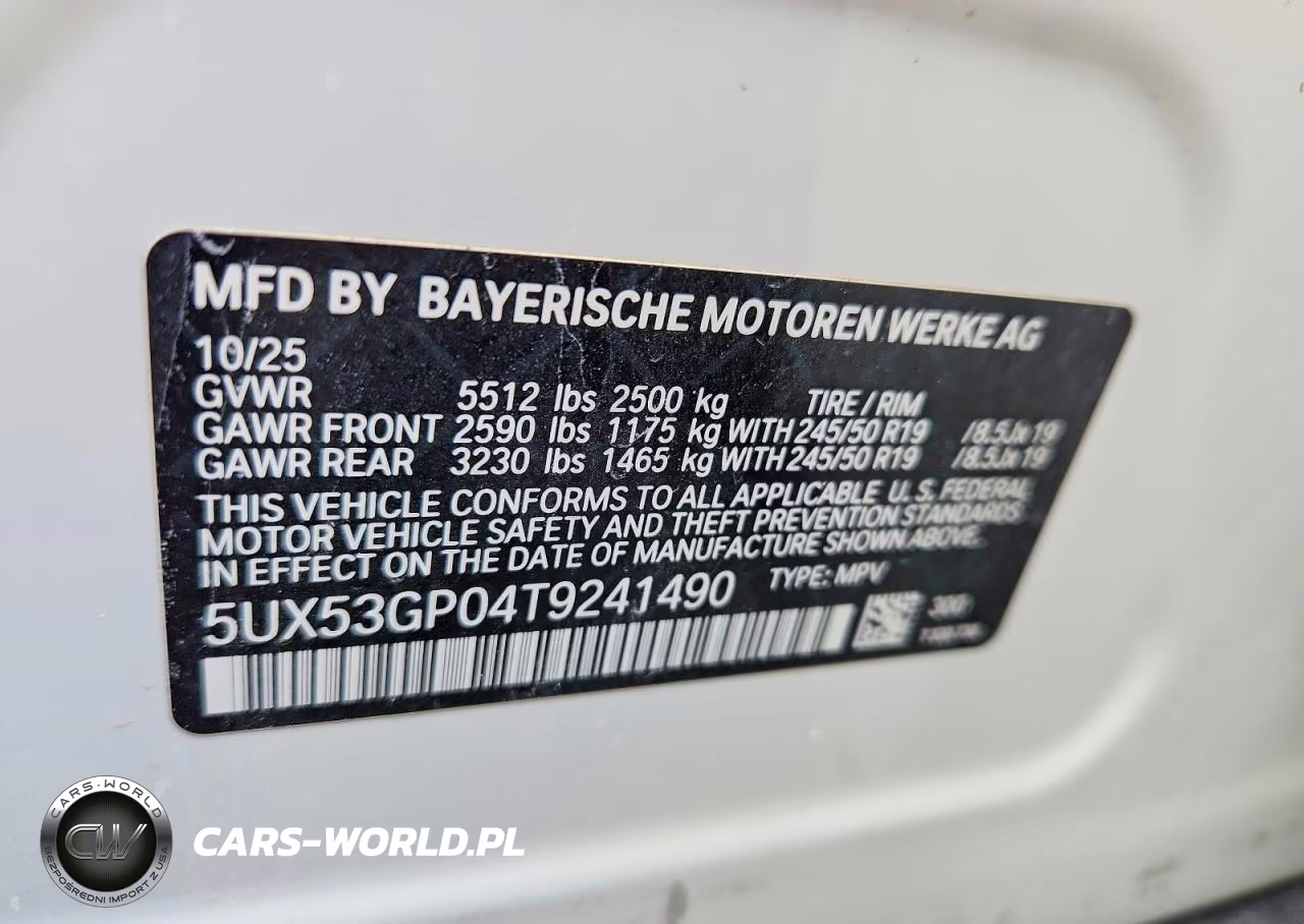 2026 BMW X3 30 xDrive VIN:5UX53GP04T9241490 - 13