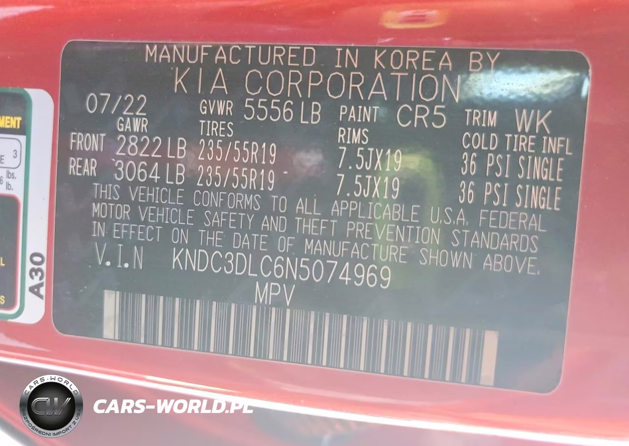 2022 Kia Ev6 Wind VIN:KNDC3DLC6N5074969 - 13