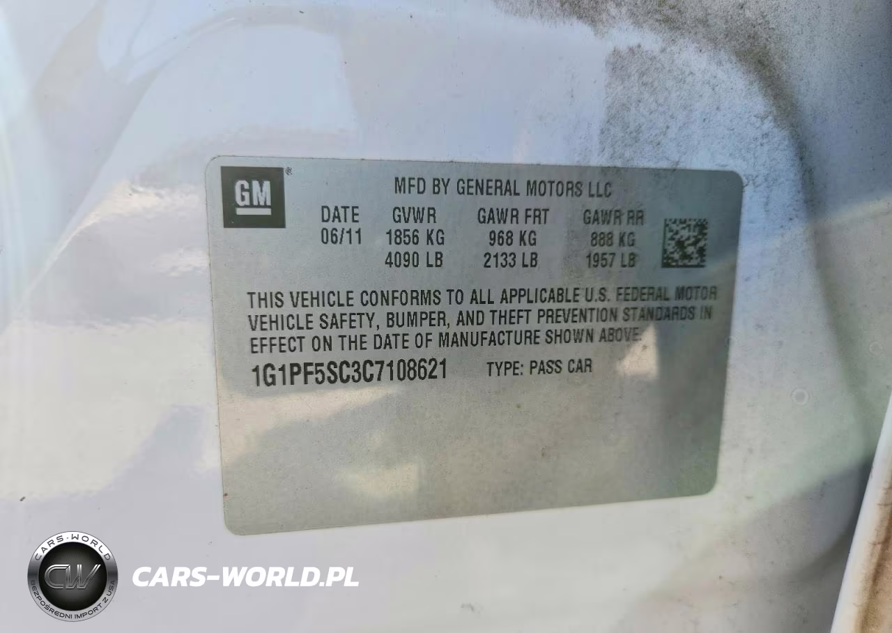 2012 Chevrolet Cruze Lt VIN:1G1PF5SC3C7108621 - 13