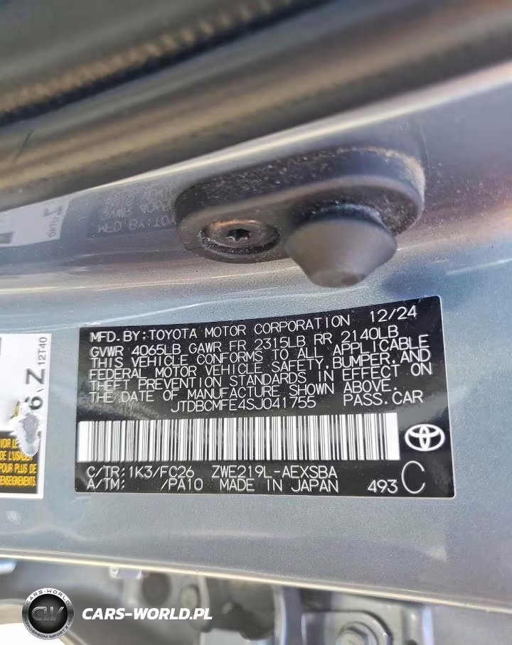 2025 Toyota Corolla Hybrid Se VIN:JTDBCMFE4SJ041755 - 12