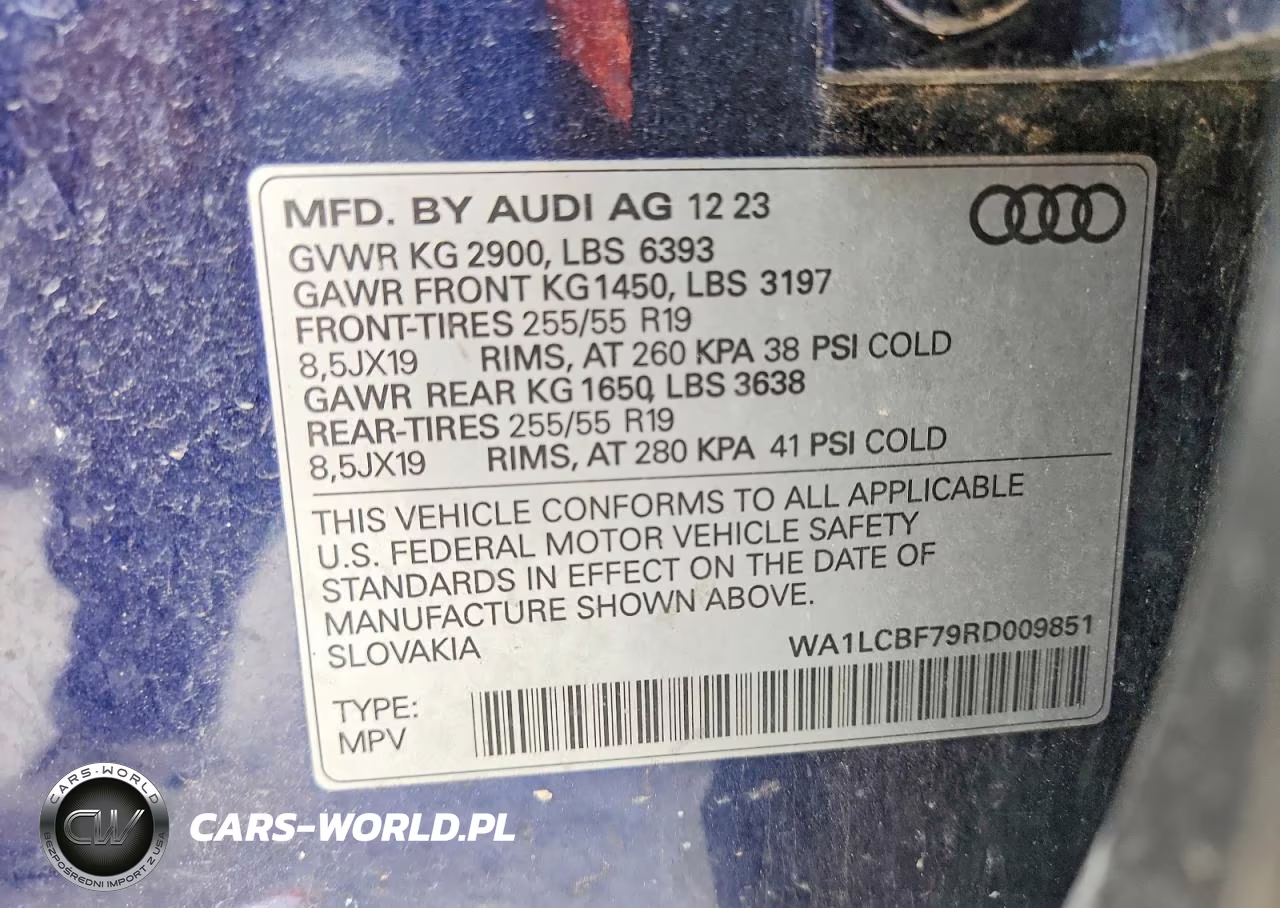 2024 Audi Q7 Premium Plus VIN:WA1LCBF79RD009851 - 13