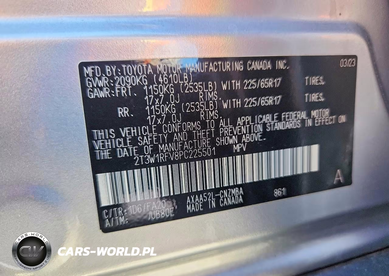 2023 Toyota Rav4 Xle VIN:2T3W1RFV8PC225501 - 12