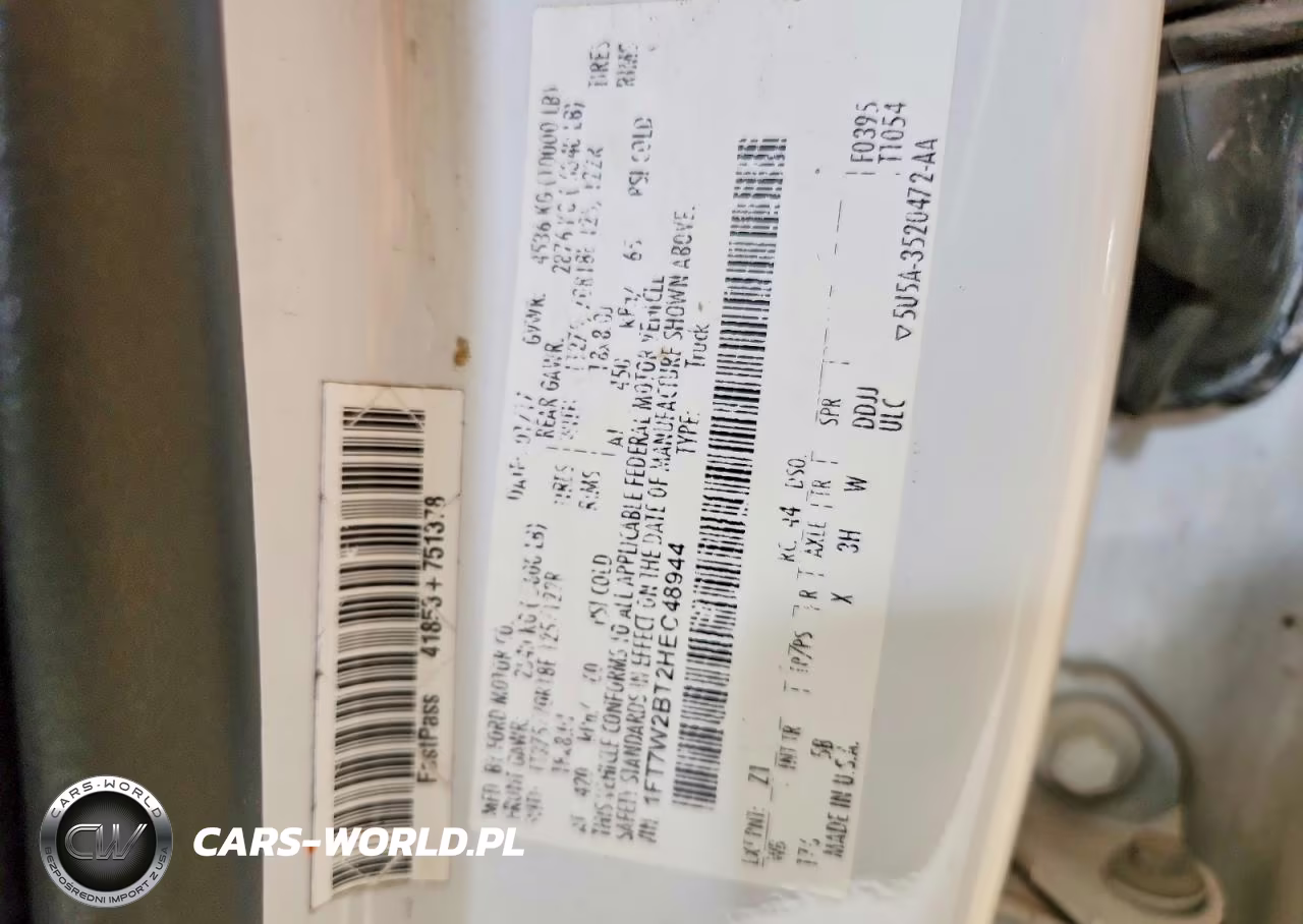 2017 Ford F250 Super Duty VIN:1FT7W2BT2HEC48944 - 12