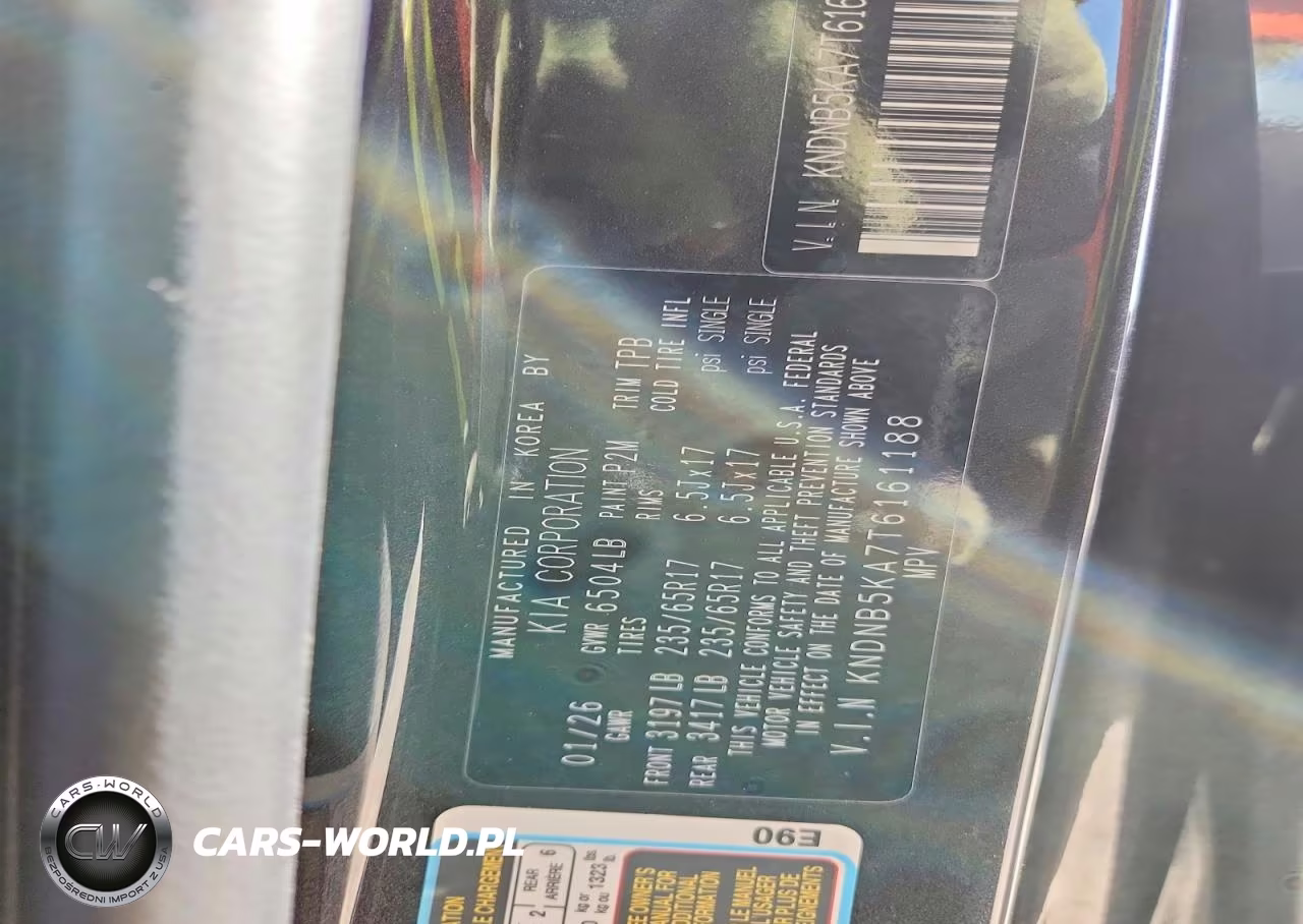 2026 Kia Carnival Lxs VIN:KNDNB5KA7T6161188 - 13