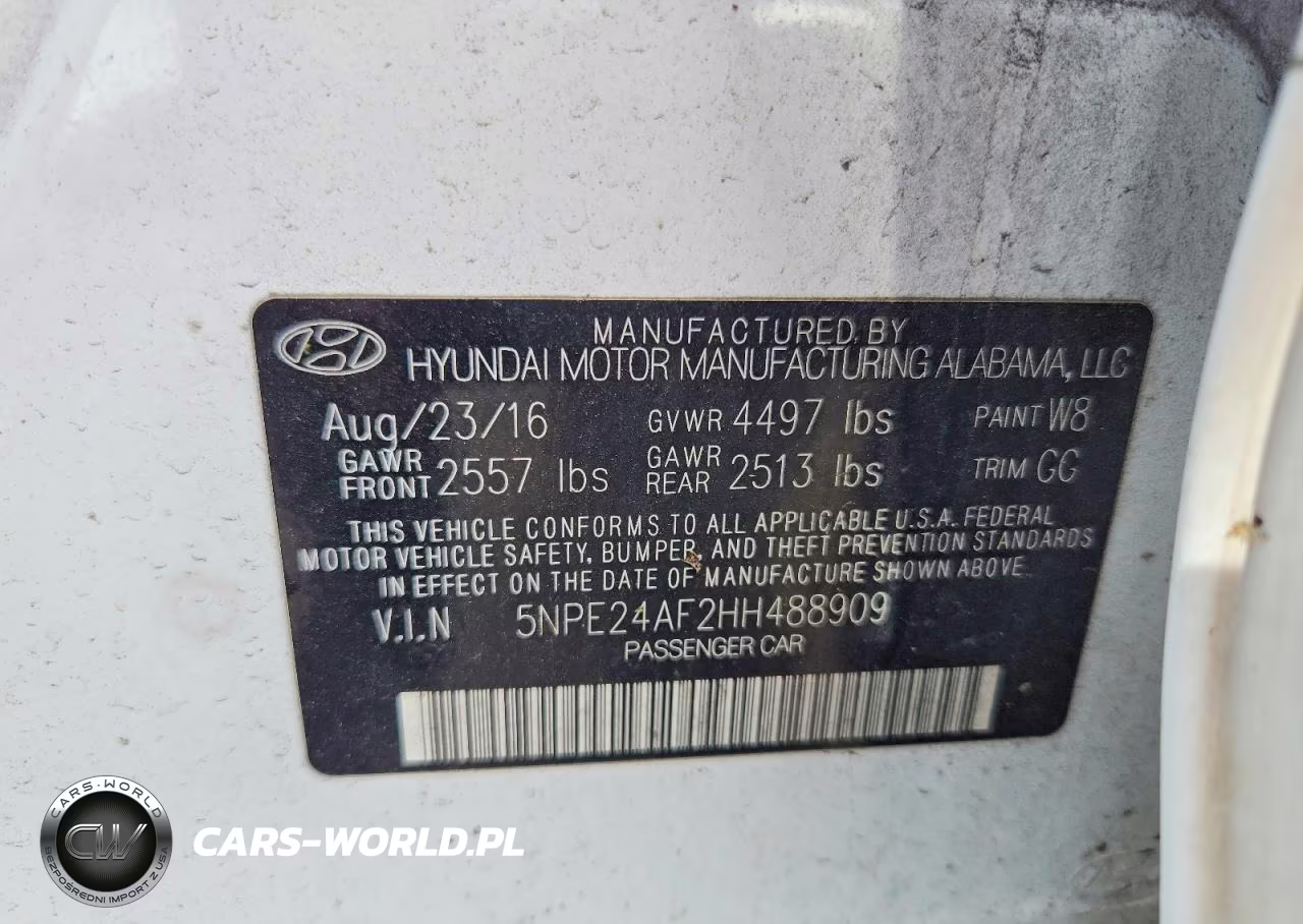 2017 Hyundai Sonata Se VIN:5NPE24AF2HH488909 - 12