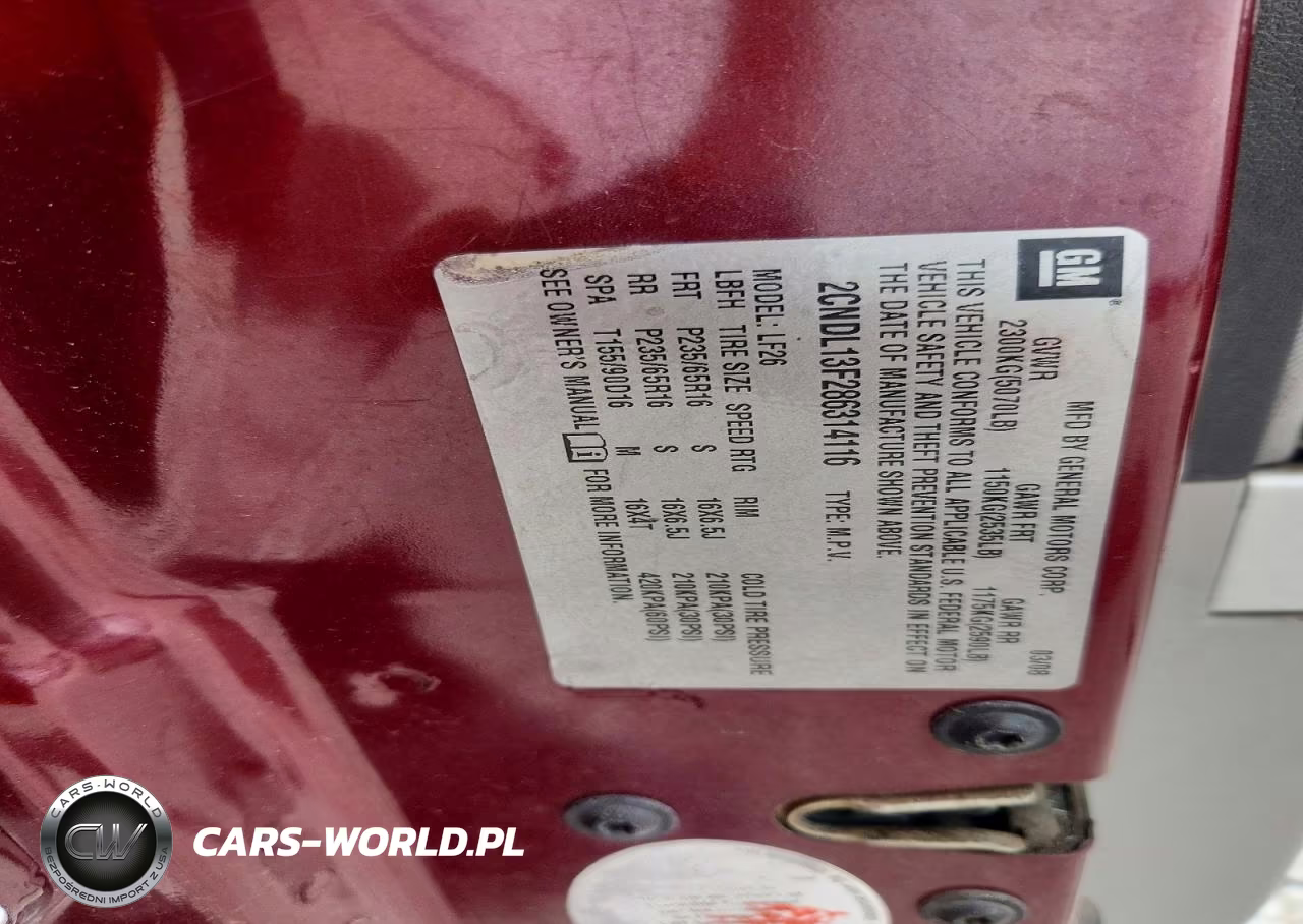 2008 Chevrolet Equinox Ls VIN:2CNDL13F286314116 - 13
