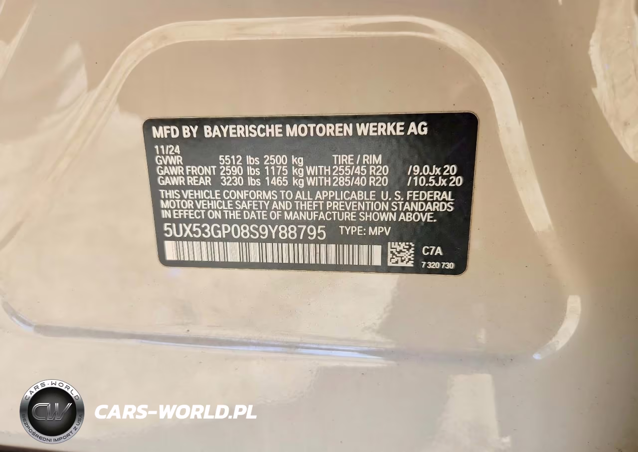 2025 BMW X3 30 xDrive VIN:5UX53GP08S9Y88795 - 14