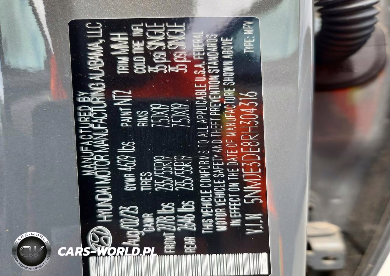 2024 Hyundai Tucson Limited VIN:5NMJE3DE8RH304316 - 12