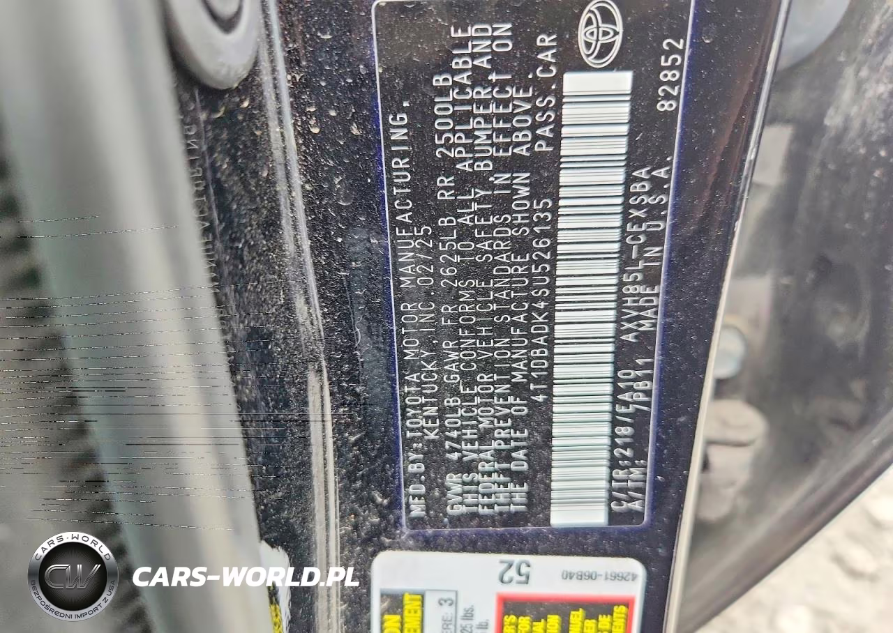 2025 Toyota Camry Se VIN:4T1DBADK4SU526135 - 13