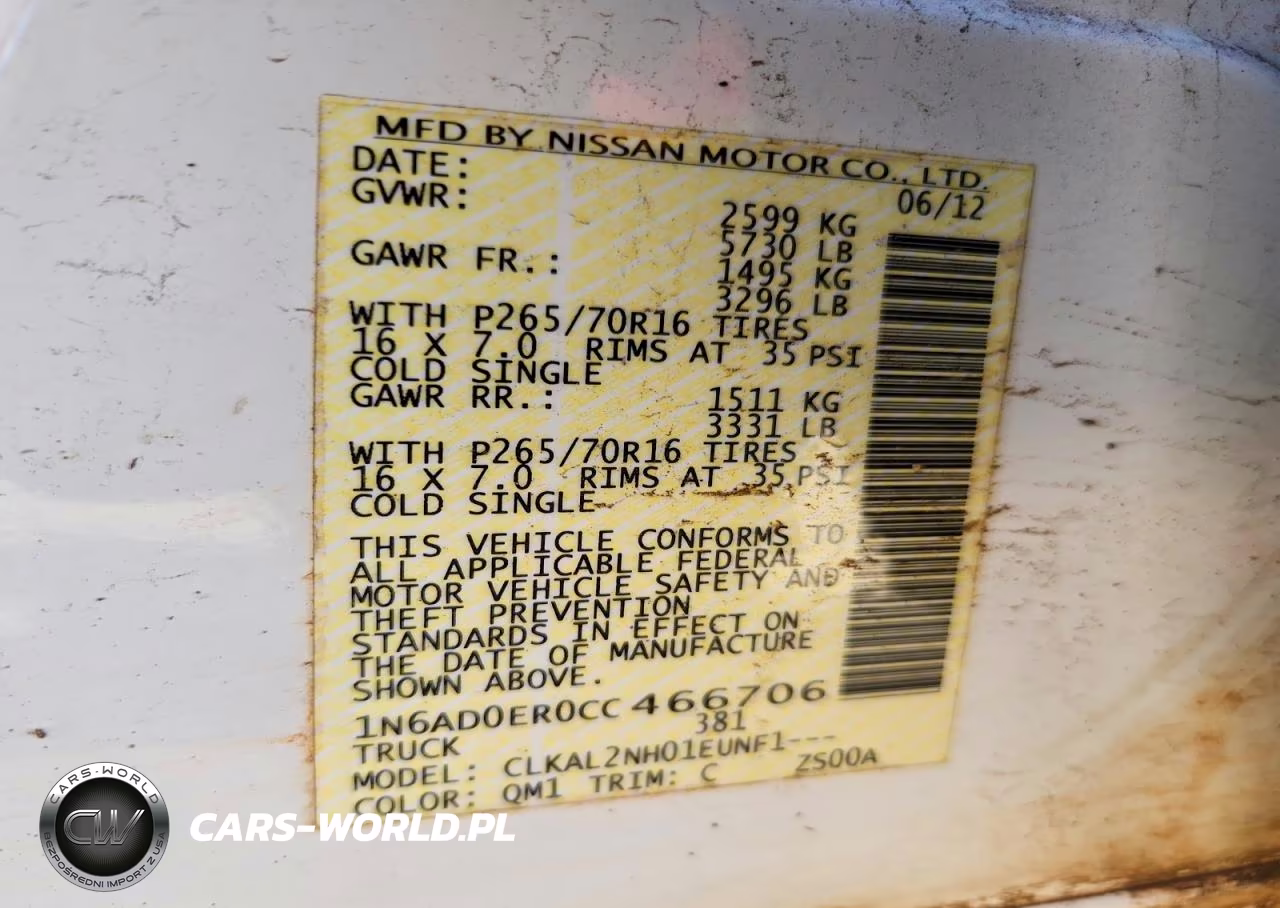 2012 Nissan Frontier S VIN:1N6AD0ER0CC466706 - 12