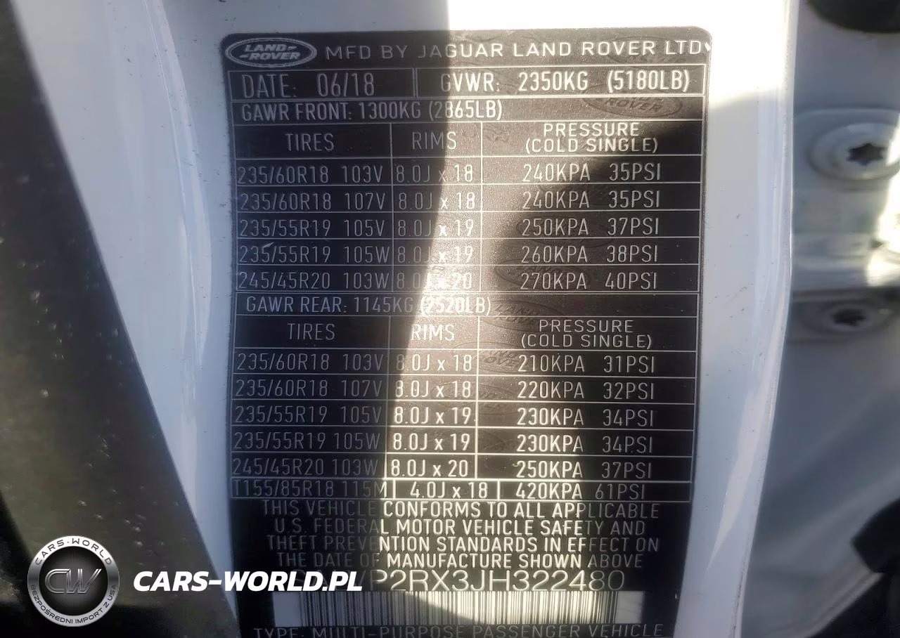 2018 Land Rover Range Rover Evoque Se VIN:SALVP2RX3JH322480 - 13