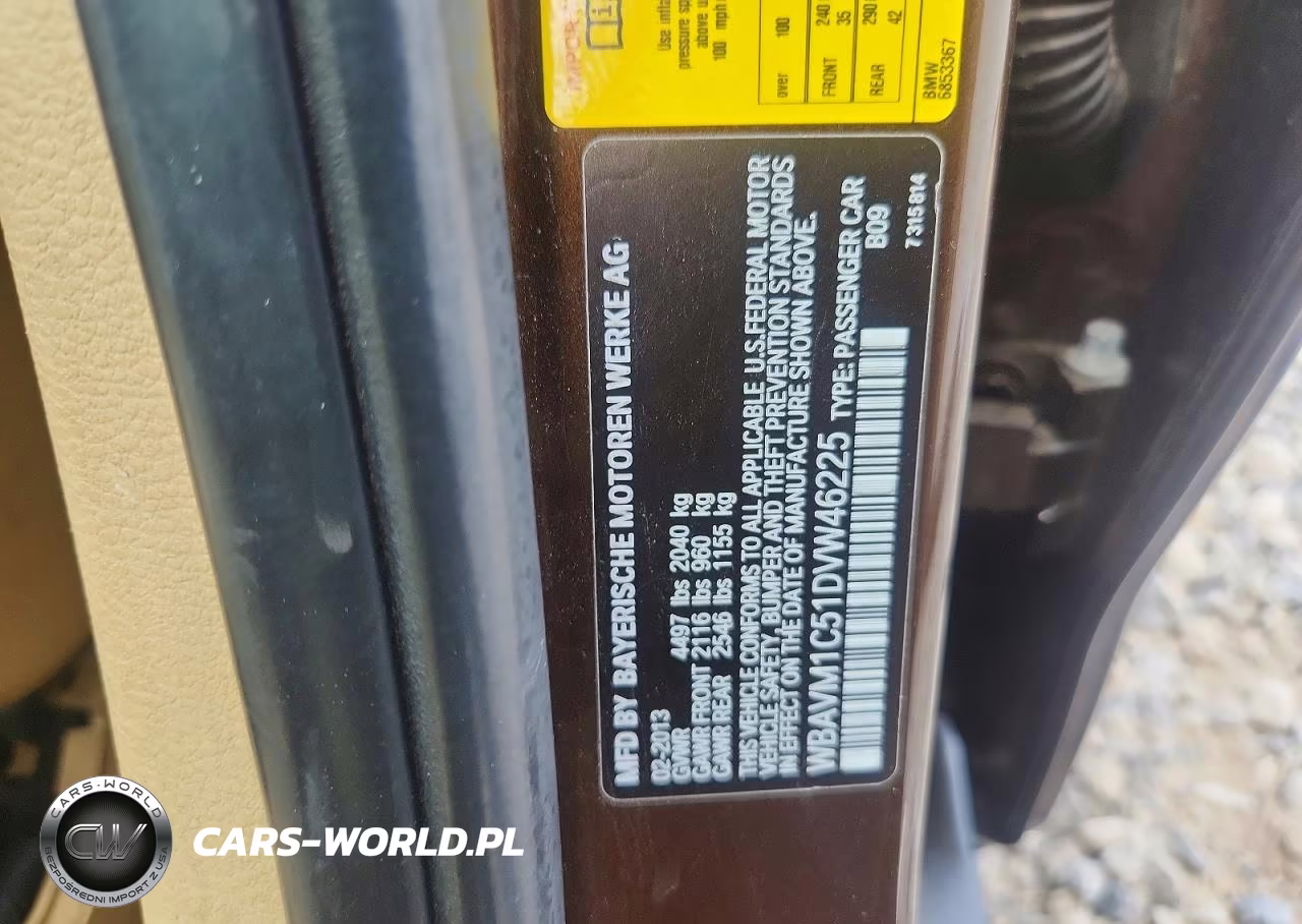 2013 BMW X1 Sdrive28I VIN:WBAVM1C51DVW46225 - 13