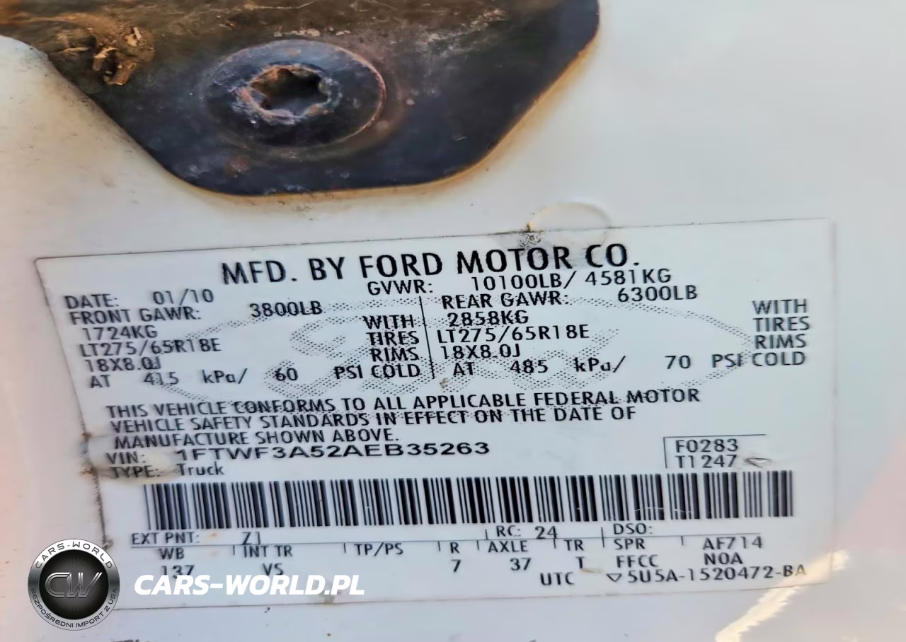 2010 Ford Super Duty F-350 W-D Super Duty VIN:1FTWF3A52AEB35263 - 13