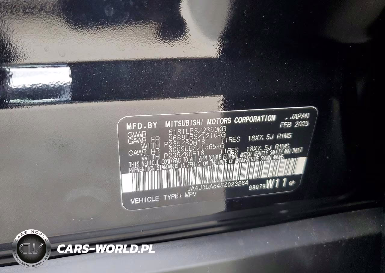 2025 Mitsubishi Outlander Es VIN:JA4J3UA84SZ023264 - 14